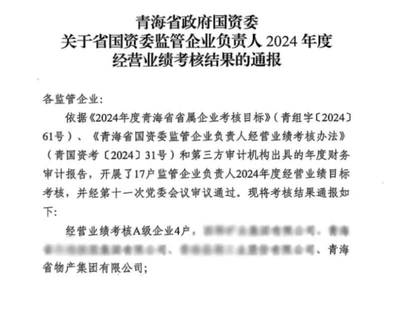 喜報！省物產(chǎn)集團榮獲經(jīng)營業(yè)績考核A級